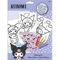 Hello Kitty Kuromi coloring set with stickers