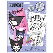 Hello Kitty Kuromi coloring set