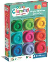 Colour Clemmy soft building block set of 9 pcs Clementoni