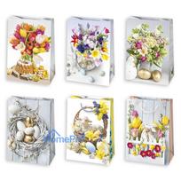 Easter Tulips paper gift bag 19x23x10.5 cm