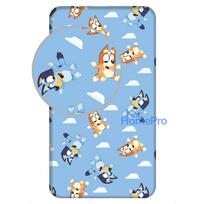 Bluey Clouds fitted sheet 90x200 cm