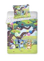 Bluey Garden Party children's bedding set 100x135cm, 40x60 cm