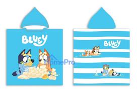 Bluey Sandy Fun Beach towel poncho 50x100 cm (Fast Dry)