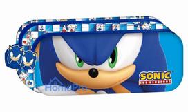 Sonic the Hedgehog Modern 2-compartment pencil case 23 cm