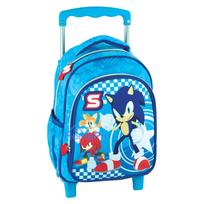 Sonic the Hedgehog Trio rolling kindergarten backpack, bag 30 cm