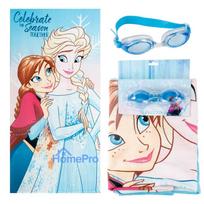 Disney Frozen Celebrate towel and swim goggles set