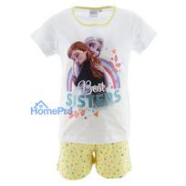 Disney Frozen Best Sisters White children's short pajamas 8 years / 128 cm