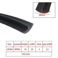 Rubber Sealing Strip 5M for Solar PV Panel Installation Weatherproof Window Door EPDM Seal Gasket Strong Adhesive Heat Resistant