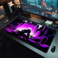 Cyberpunk Anime Edgerunners Pelės kilimėlis HD spausdinimas Kompiuterinių žaidėjų Užrakintas kraštas Neslystantis pelės kilimėlis XXLxcm Klaviatūros PC stalo kilimėlis 800x300x2mm
