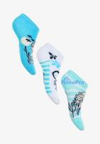 Disney Frozen Ocean children's no-show socks 31/34