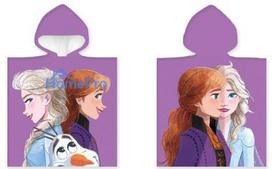 Disney Frozen Purple beach towel poncho 50x100 cm