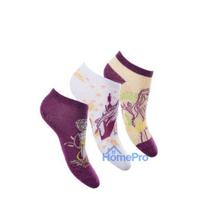 Disney Frozen kids' no-show socks 31/34