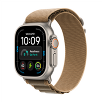 Apple Watch Ultra 4 GPS + Cellular 49mm Natural Titanium Case with Desert Alpine Loop - L
