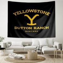 Yellowstone Print Tapestry, Backdrop, Easy Setup, Ideal for Bedroom, Office & Living Room, with Aesthetic Wall Hanging Decor. 150cmx200cm