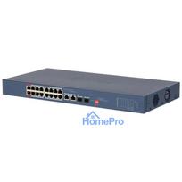 Switch, DAHUA, DH-CS4218-16ET-190, Type L2, PoE ports 16, 190 Watts, CS4218-16ET-190