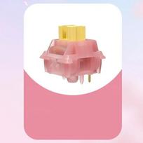 10 vnt. Outemu Silent Switch Peach V3 Switch Mute Lemon Switches Hot Swap Tylus mechaninis klaviatūros jungiklis Linijinis taktilinis 5 kontaktų Pom Silent Peach V3