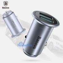 Baseus Universal MINI T Dual U Smart Car Charger 2.4A CCMNT-16 Chrome