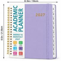 A5 Coil Binding Yearly Planner A5 Size Coil Notebook Weekly Monthly Agenda  Task Arrangement gray