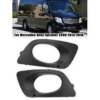 for Mercedes-Benz Sprinter W906 2500/3500 2014-2018 Fog Light Cover Car Front Bumper Fog Lamp Cover A9068850253 A9068850353 1 pair black