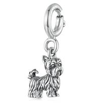 WOSTU 925 Sterling Silver Dog Charms Yellow Corgi Pendant Pink Pet Paw Dachshunds Shih Tzu dog Dalmatian Bead Fit DIY Bracelet2 BSC1130