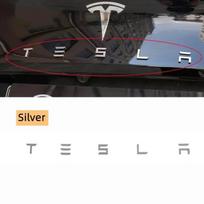 1 vnt. 3D ABS logotipas Tesla emblema raidės Automobilio bagažinės ženklelis Galinės raidės etiketė Galvanizuota MODELIUI 3 MODEL S X Modifikuoti priedai