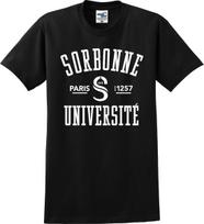 Sorbonne Univerisity Arched Paris France Unisex T-Shirt (S-5X) M black