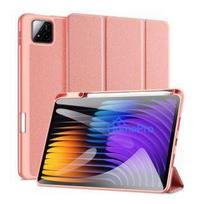 Dux Ducis Xiaomi Redmi Pad 7 / 7 Pro Domo Series Tri-fold Stand PU Leather Tablet Cover Pink