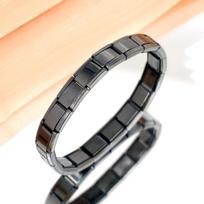 Electroplated Titanium Stainless Steel Women's Cross Bracelet Elastic Watch Strap gray