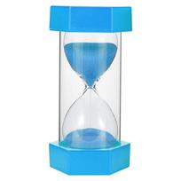 5/10/15/20/30min Colorful Sandglass Hourglass Sand Clock Kitchen Timer Supplies Home Decoration Crafts Decoration Kid Game Gift 5minutes mėlyna