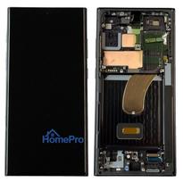 LCD screen Samsung S918 S23 Ultra 5G with touch screen and frame Green original (service pack)