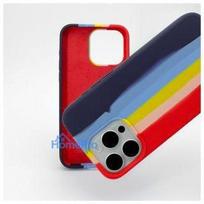 Evelatus Apple iPhone 15 Pro Max Silicone case Multi-Colored Rainbow