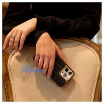 iLike Apple iPhone 15 Pro Leather Case Customized Black