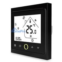 Smart thermostat for water heating floor valves control, black, Wi-Fi, TUYA / Smart Life
