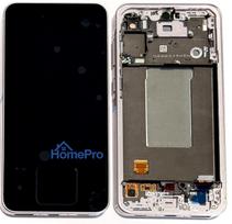 LCD screen Samsung A566 A56 5G with touch screen and frame Awesome Graphite original (assembled service pack)