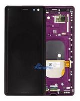 LCD screen Sony Xperia XZ3 H8416 / H9436 with touch screen with frame Bordeaux Red original (used Grade A)