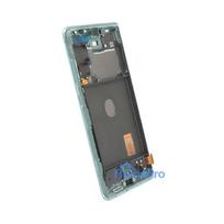 LCD screen Samsung G780 / G781 S20 FE with touch screen and frame Cloud Mint Green original (service pack)