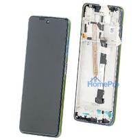 LCD screen Xiaomi Poco X3 Pro / X3 / X3 NFC with touch screen with frame Frost Blue original (service pack)
