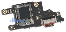 Flex Xiaomi Poco F6 with charging connector and microphone, SIM card contact original (service pack)