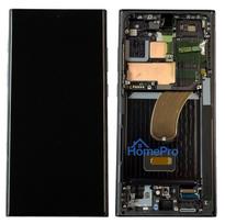 LCD screen Samsung S918 S23 Ultra 5G with touch screen and frame Phantom Black original (assembled service pack)
