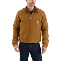Carhartt Duck Detroit Jacket Men's Regular Big and Tall Dark Brown X-Large brown