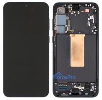 LCD screen Samsung S916 S23+ 5G with touch screen and frame Phantom Black original (service pack)