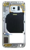 Middle housing Samsung G920F S6 silver (white) with buzzer and sides buttons original (used Grade B)