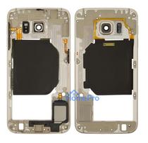 Middle housing Samsung G920F S6 silver (blue) with buzzer and sides buttons original (used Grade B)