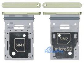 SIM card holder Samsung A556 A55 5G Awesome Lemon original (service pack)