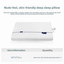 Deep Sleep Hotel Zero Pressure Core Memory Foam Pillow Memory Foam Orthopedic Cervical Pillow Neck Shoulder Pain Relief white