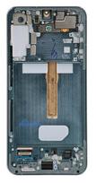 LCD screen Samsung S906 S22 Plus with touch screen and frame Green original (service pack)