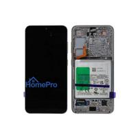 LCD screen Samsung S911 S23 5G with touch screen with frame and battery Cream original (used Grade B)