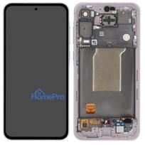 LCD screen Samsung A556 A55 5G with touch screen and frame Awesome Lilac original (assembled service pack)