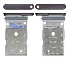 SIM card holder Samsung Samsung S921 S24 / S926 S24 Plus Dual Onyx Black original (service pack)