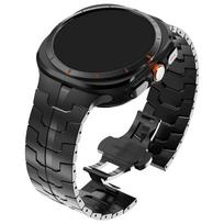 Verslo Metalinės Apyrankės Premium Apyrankė Titano Juosta Samsung Galaxy Watch Ultra 2 Laikrodžio Dirželiai Galaxy Watch 9 8 Classic For 8 Classic 46mm juoda